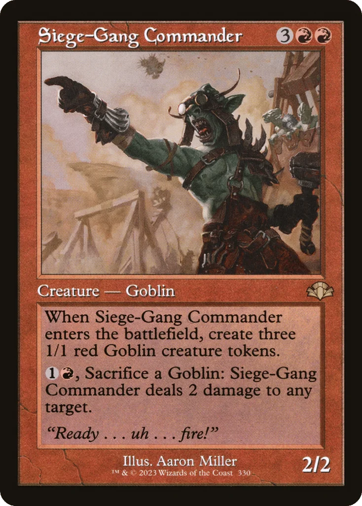 Siege-Gang Commander · Dominaria Remastered