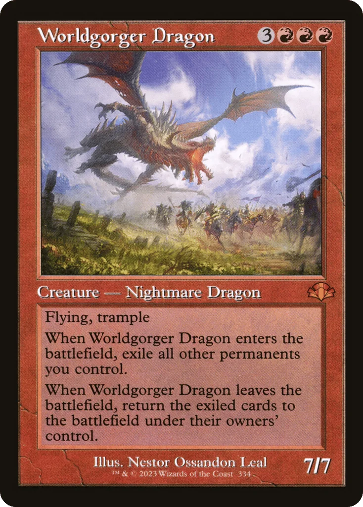 Worldgorger Dragon · Dominaria Remastered