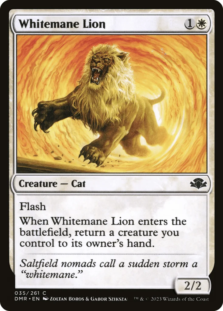 Whitemane Lion · Dominaria Remastered