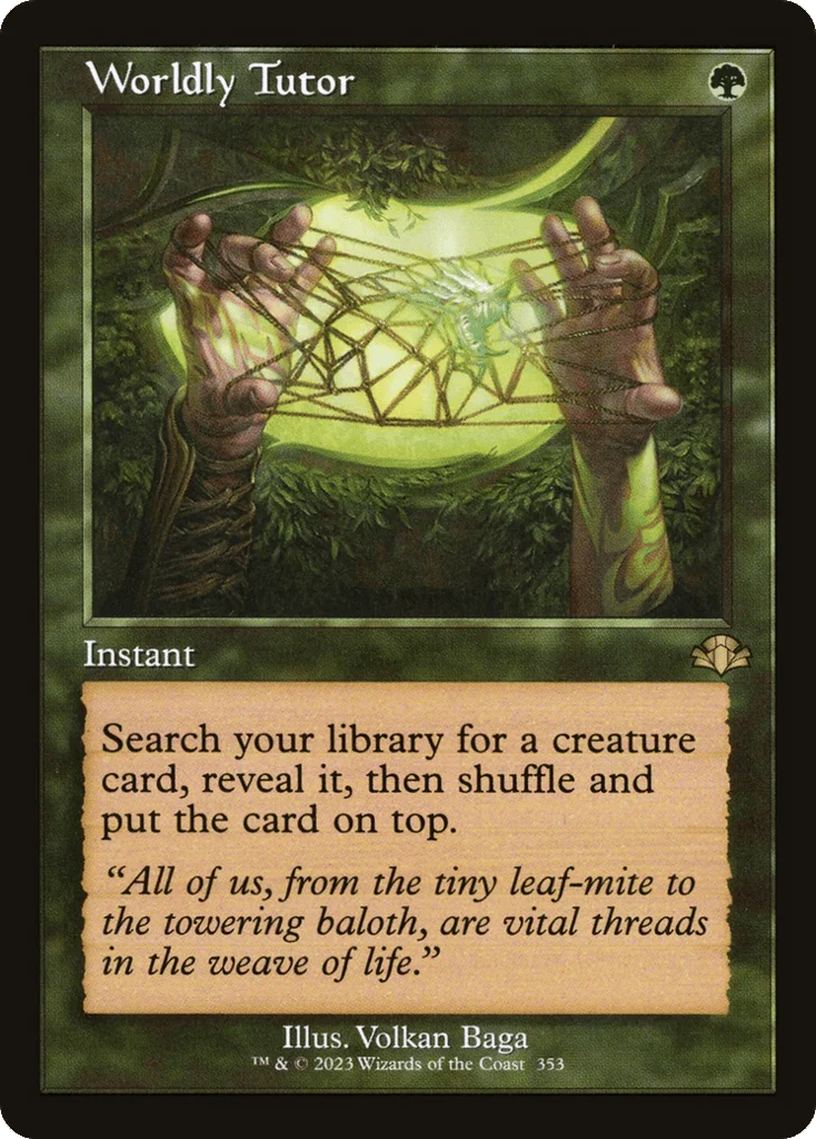 Worldly Tutor · Dominaria Remastered