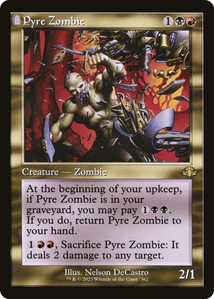 Pyre Zombie · Dominaria Remastered
