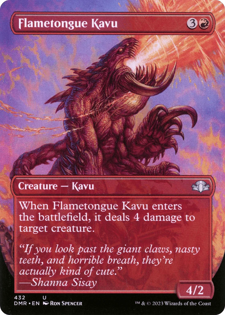 Flametongue Kavu · Dominaria Remastered