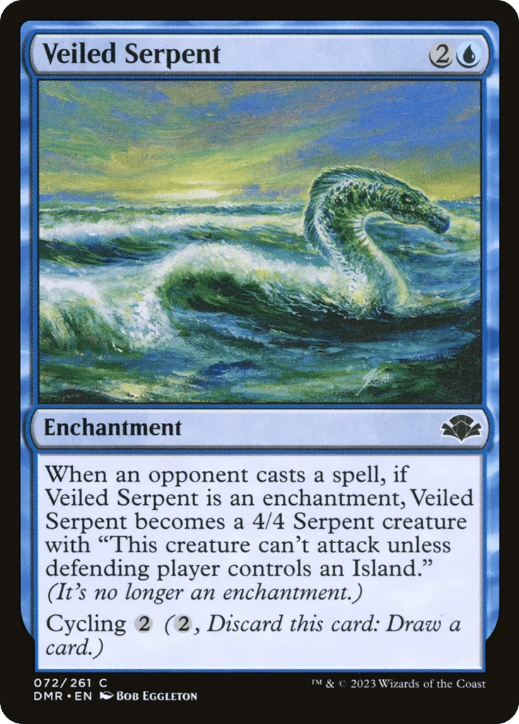 Veiled Serpent · Dominaria Remastered