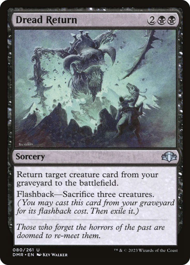 Dread Return · Dominaria Remastered