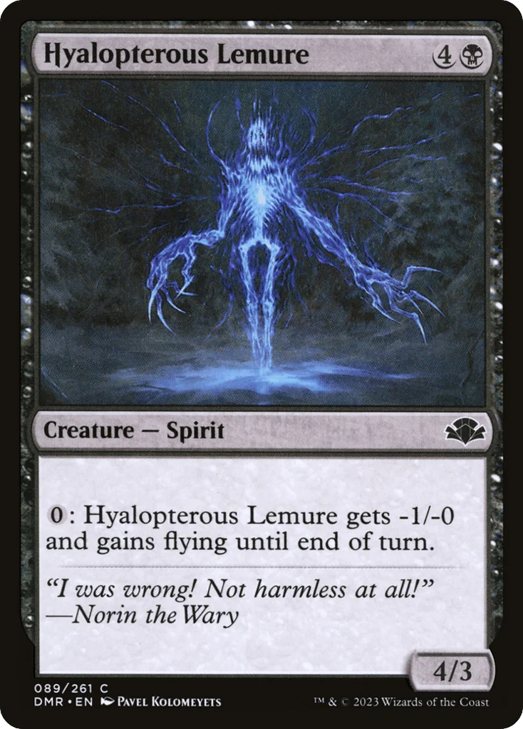 Hyalopterous Lemure · Dominaria Remastered