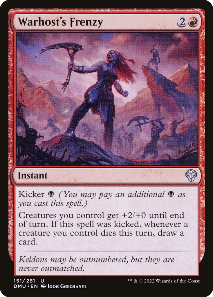 Warhost's Frenzy · Dominaria United