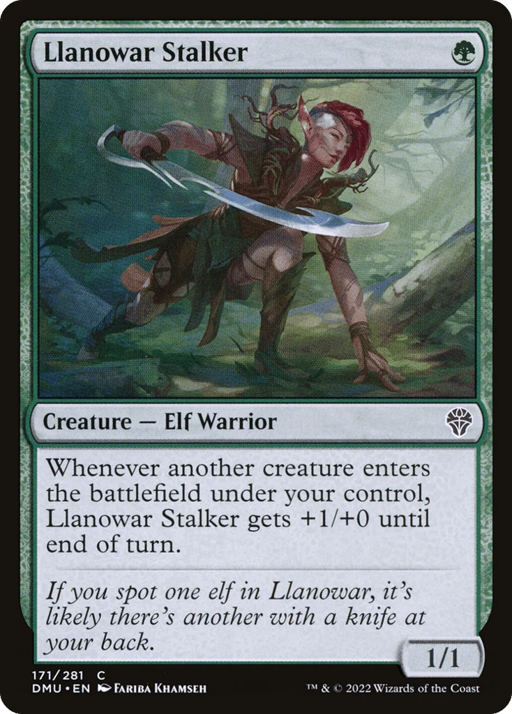 Llanowar Stalker · Dominaria United