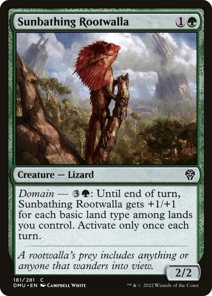Sunbathing Rootwalla · Dominaria United