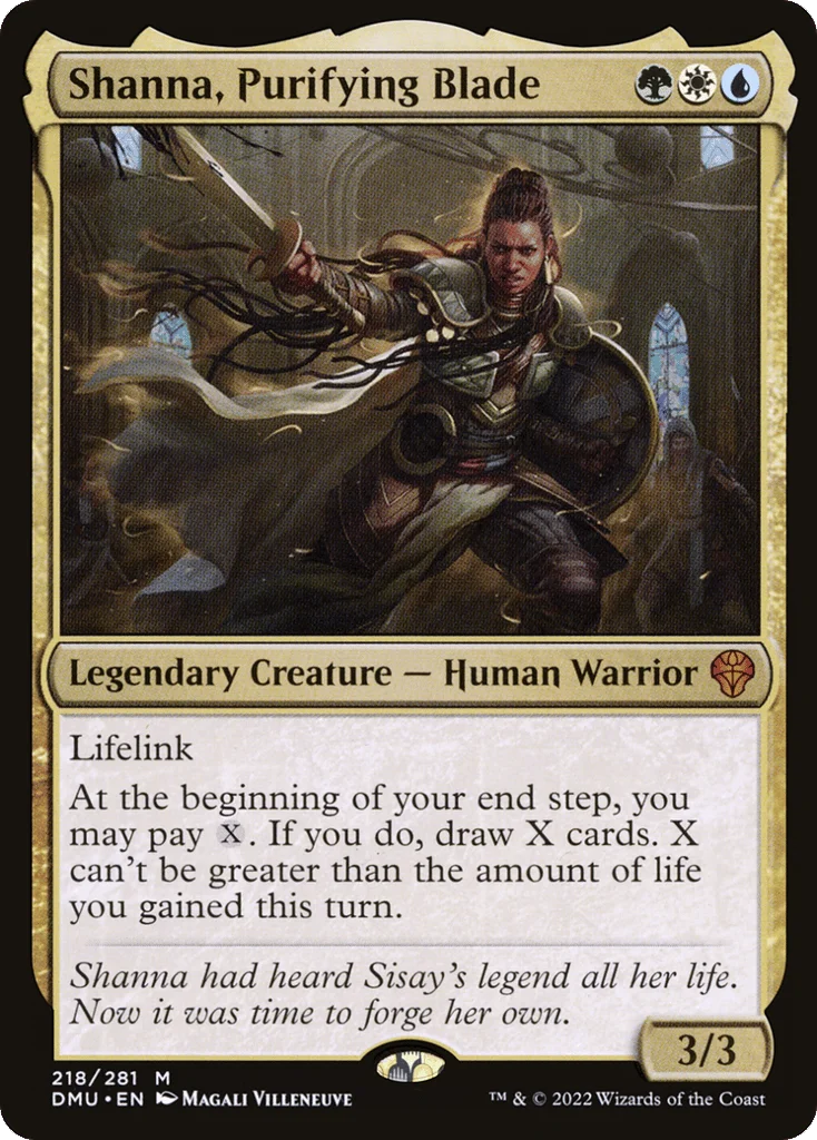 Shanna, Purifying Blade · Dominaria United