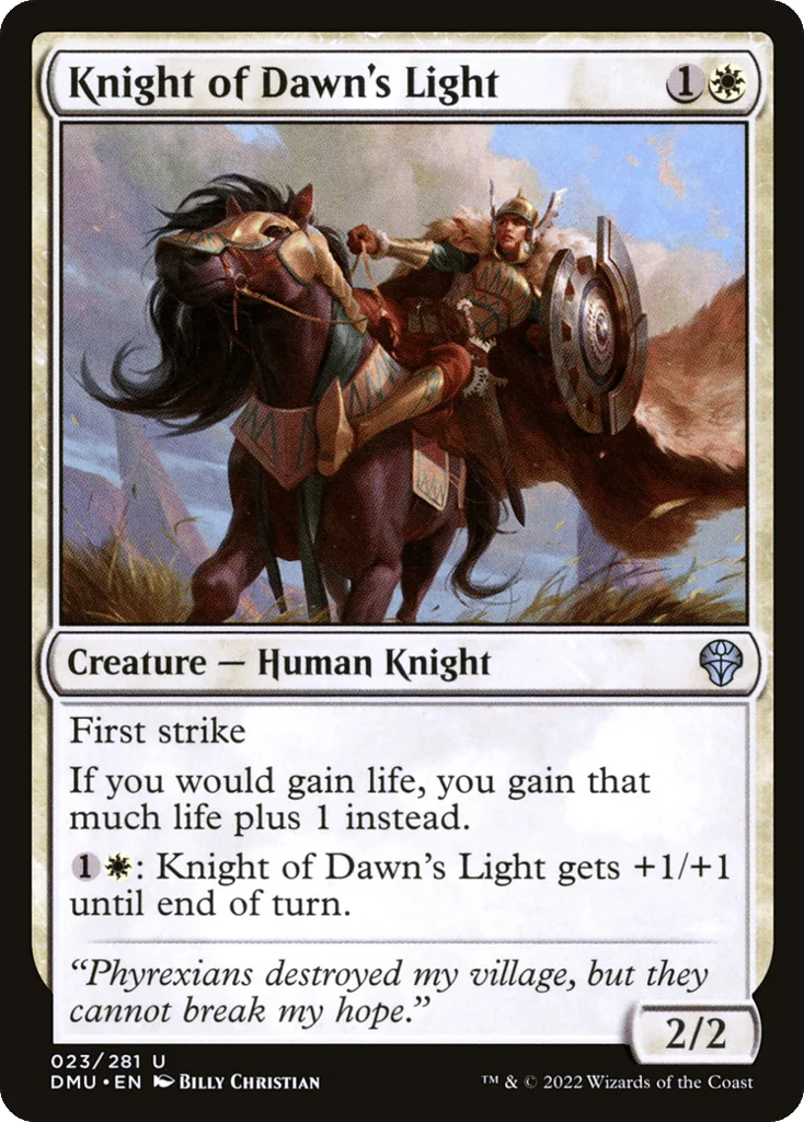 Knight of Dawn's Light · Dominaria United