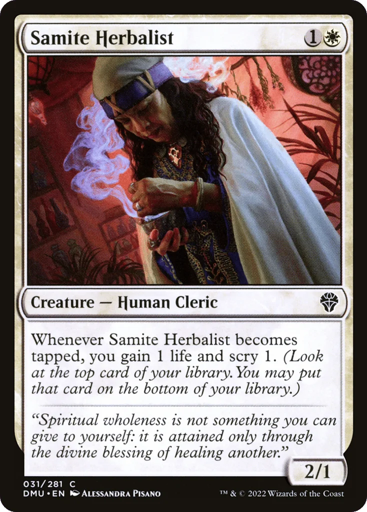 Samite Herbalist · Dominaria United
