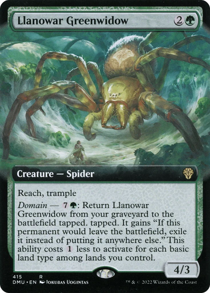Llanowar Greenwidow · Dominaria United