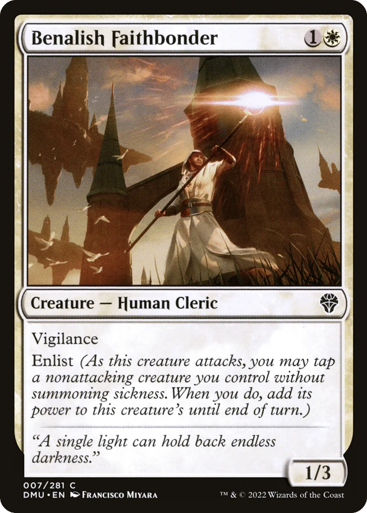 Benalish Faithbonder · Dominaria United