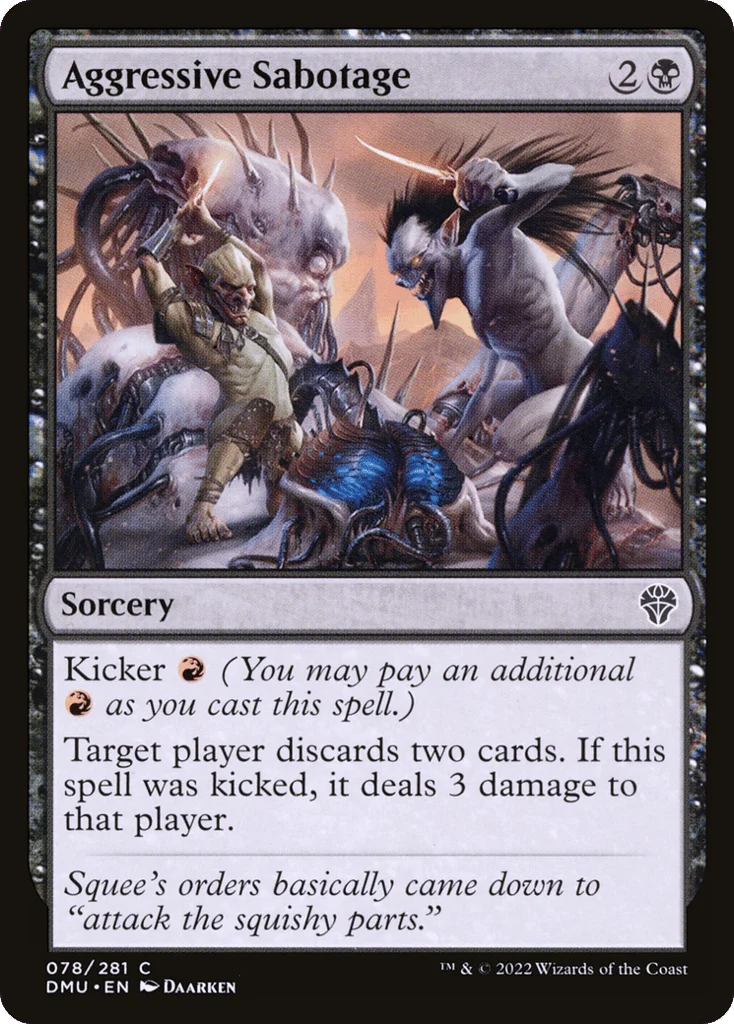 Aggressive Sabotage · Dominaria United