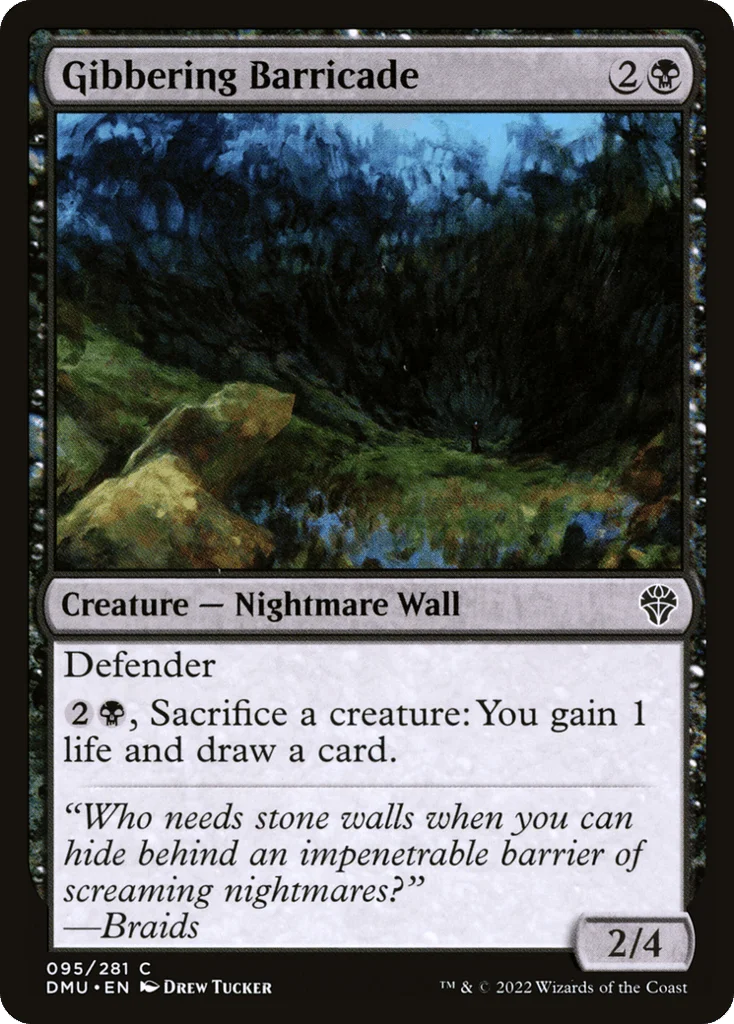Gibbering Barricade · Dominaria United