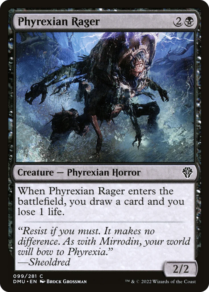 Phyrexian Rager · Dominaria United