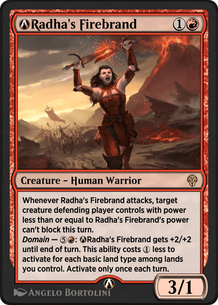 A-Radha's Firebrand · Dominaria United
