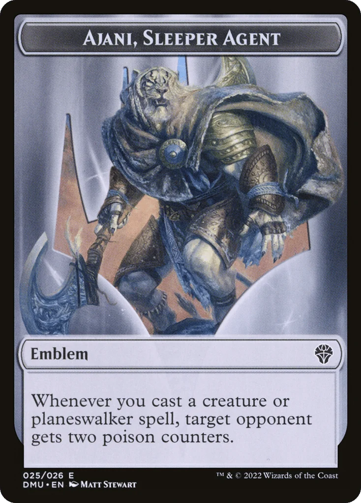 Ajani, Sleeper Agent Emblem · Dominaria United