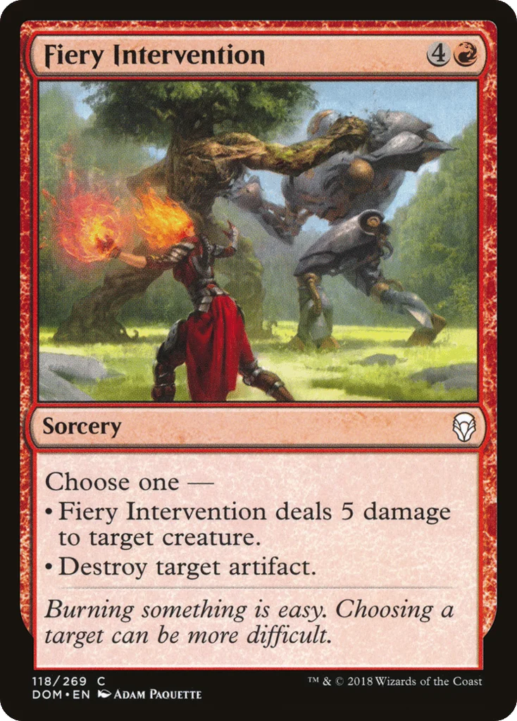 Fiery Intervention · Dominaria