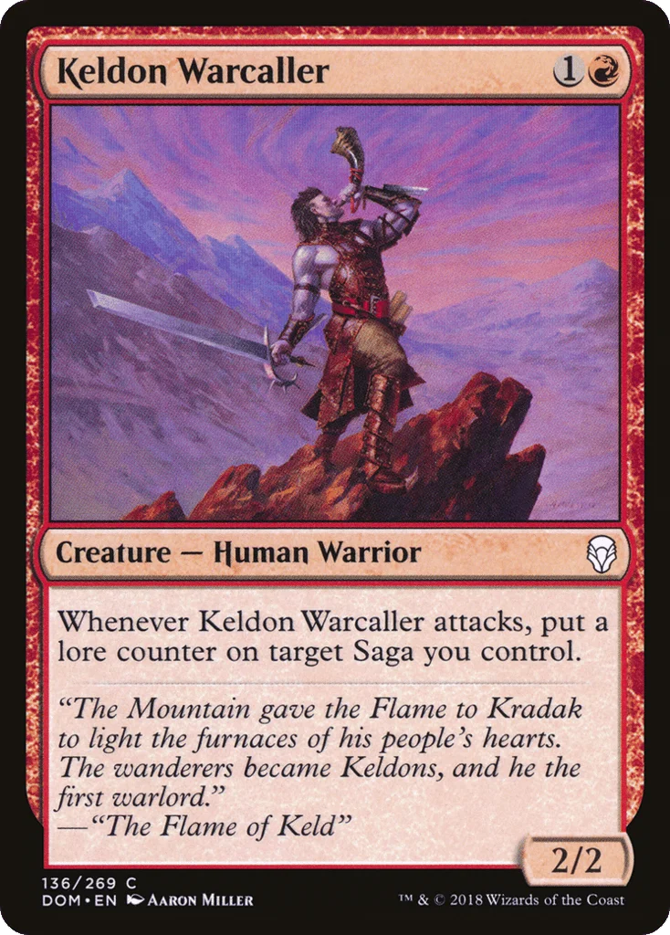 Keldon Warcaller · Dominaria