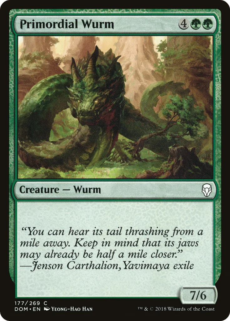 Primordial Wurm · Dominaria