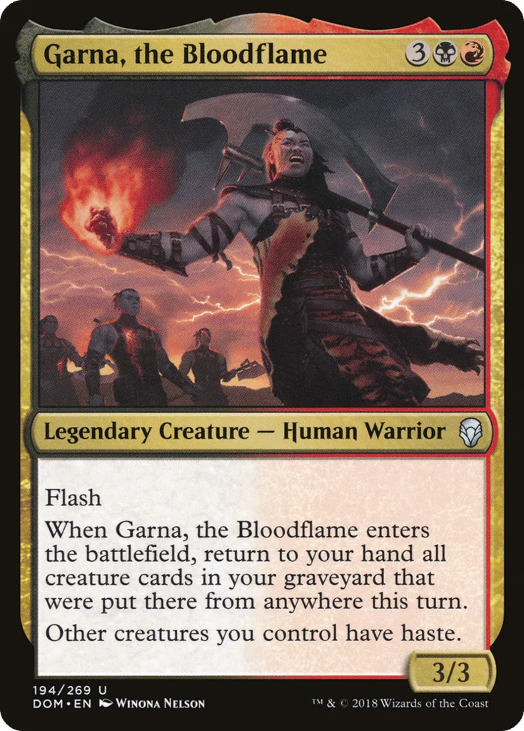 Garna, the Bloodflame · Dominaria