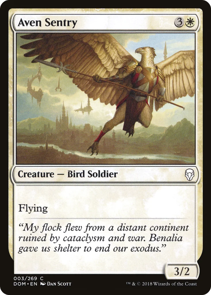 Aven Sentry · Dominaria