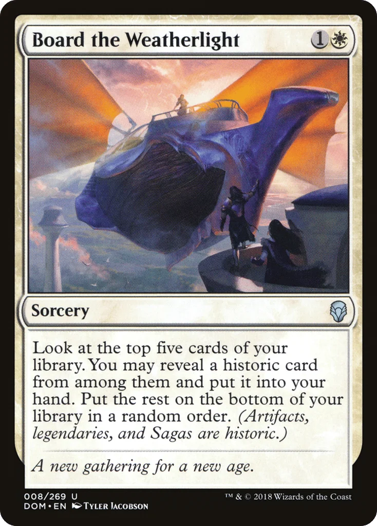 Board the Weatherlight · Dominaria