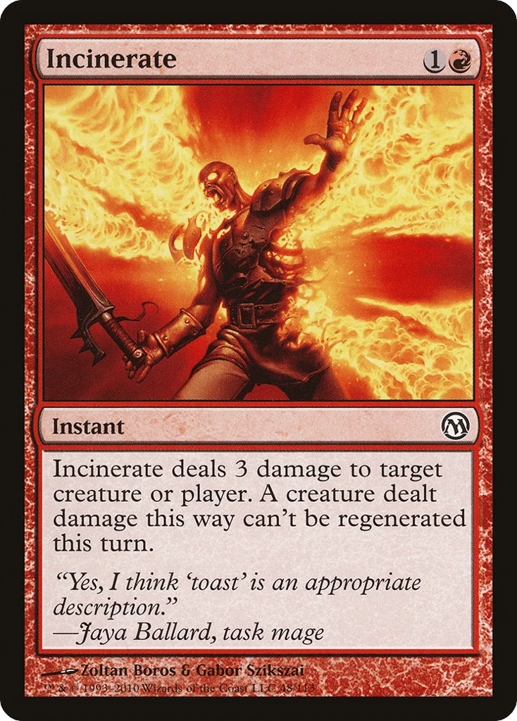 Incinerate · Duels of the Planeswalkers