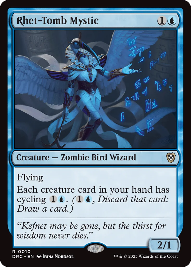 Rhet-Tomb Mystic · Aetherdrift Commander