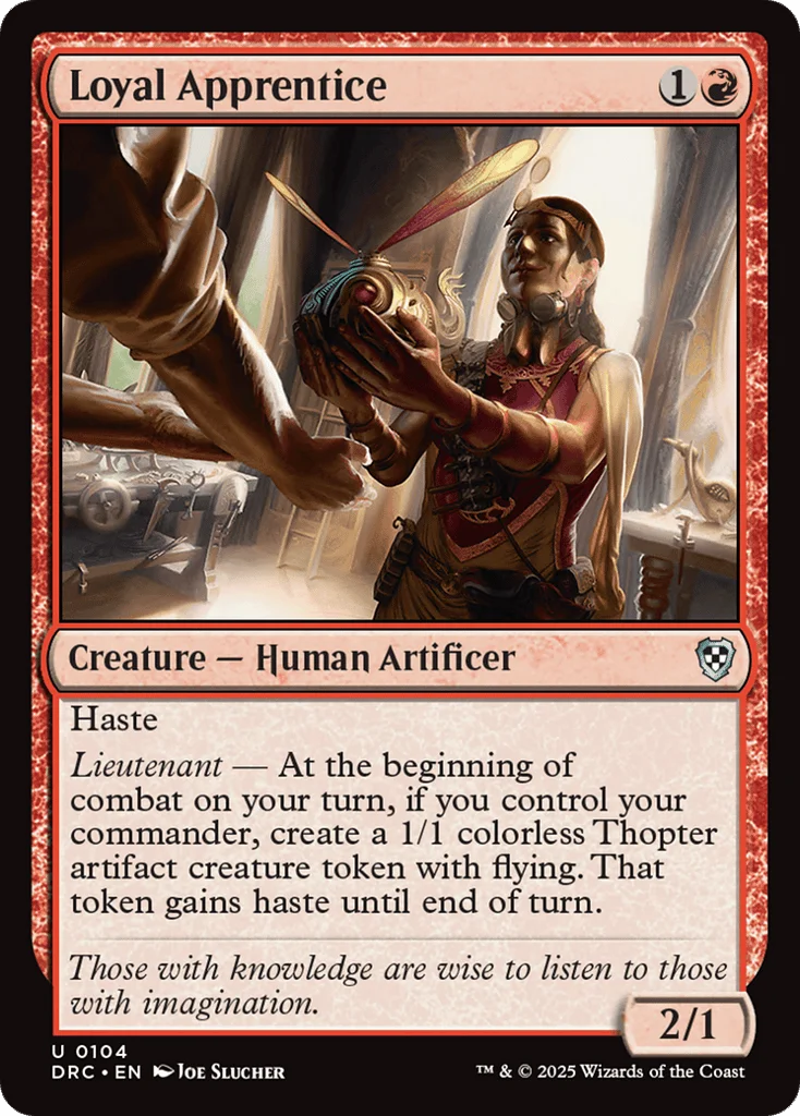 Loyal Apprentice · Aetherdrift Commander