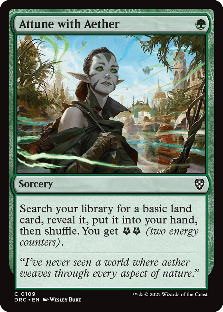 Attune with Aether · Aetherdrift Commander
