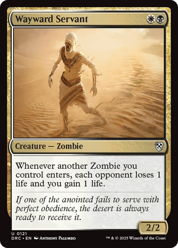 Wayward Servant · Aetherdrift Commander