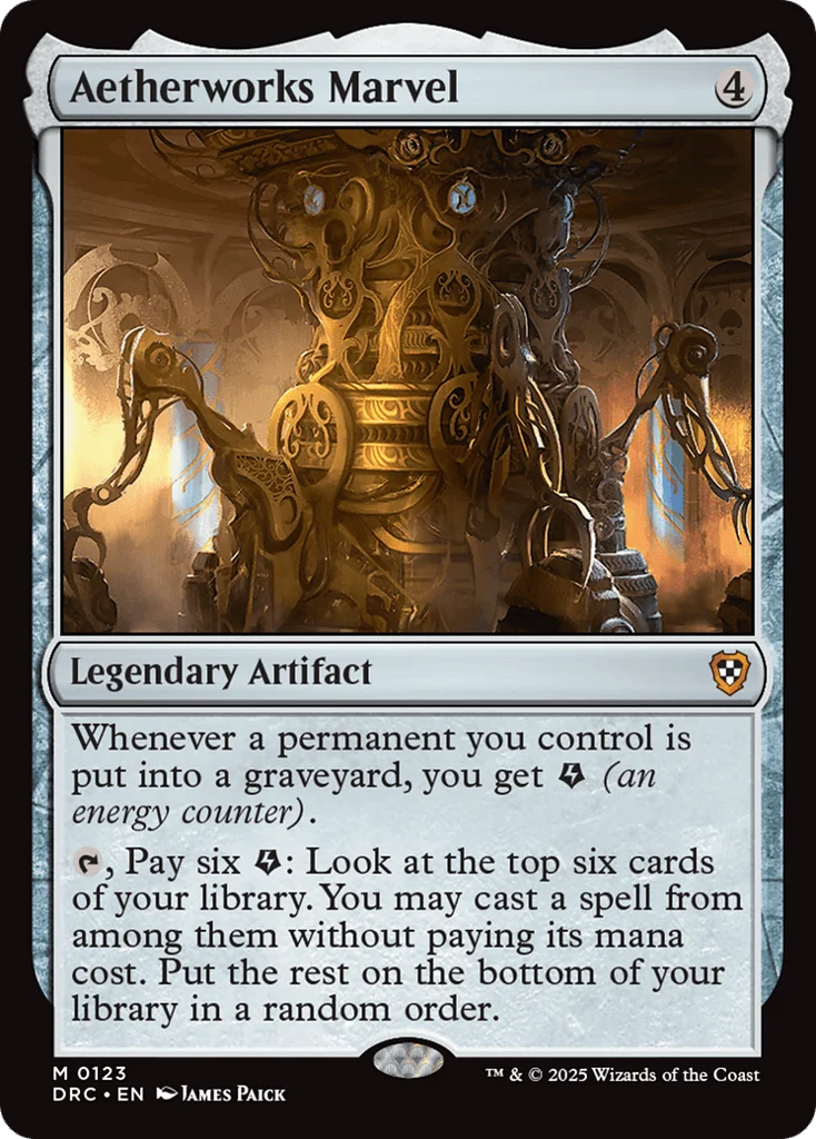Aetherworks Marvel · Aetherdrift Commander