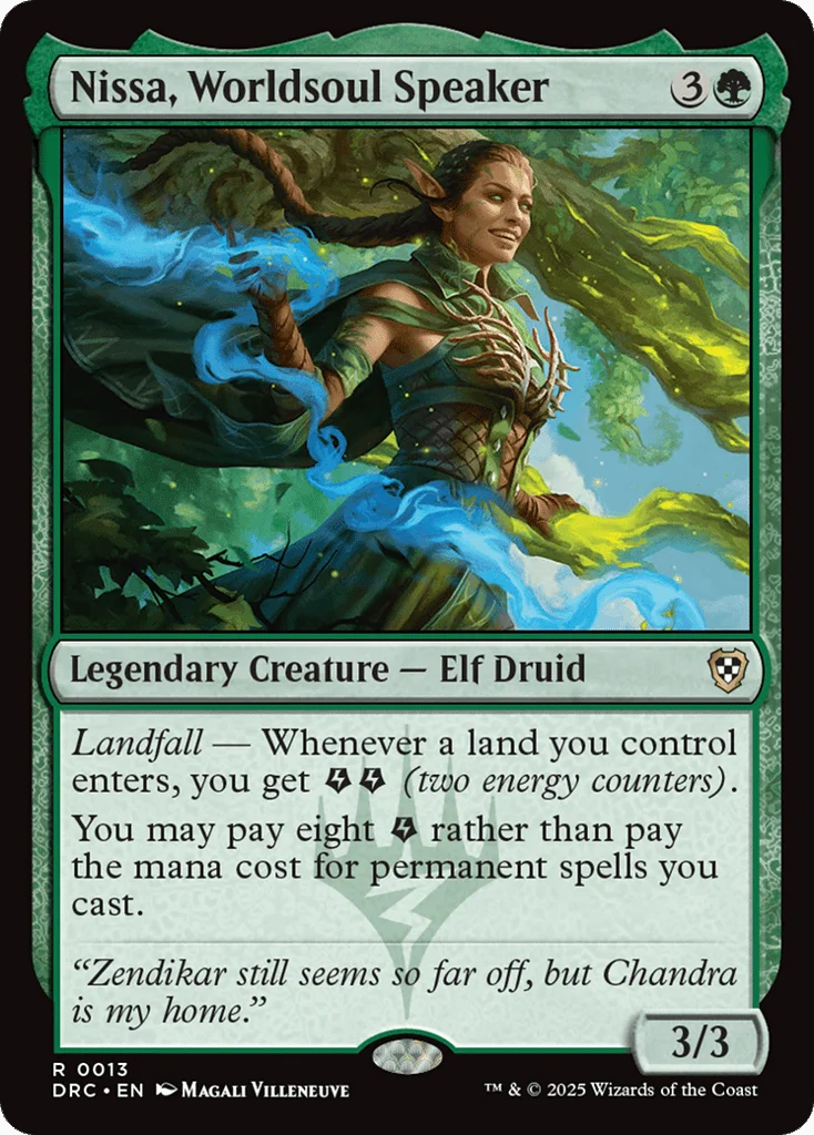 Nissa, Worldsoul Speaker · Aetherdrift Commander