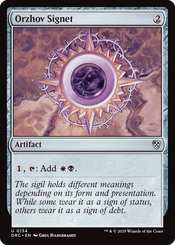 Orzhov Signet · Aetherdrift Commander