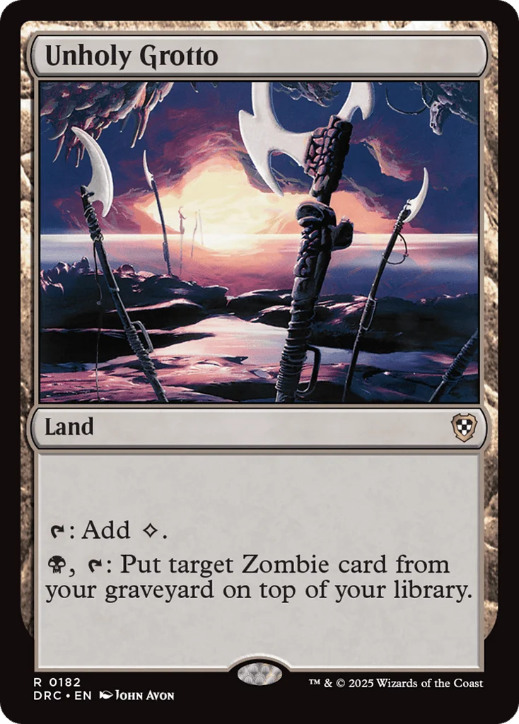 Unholy Grotto · Aetherdrift Commander