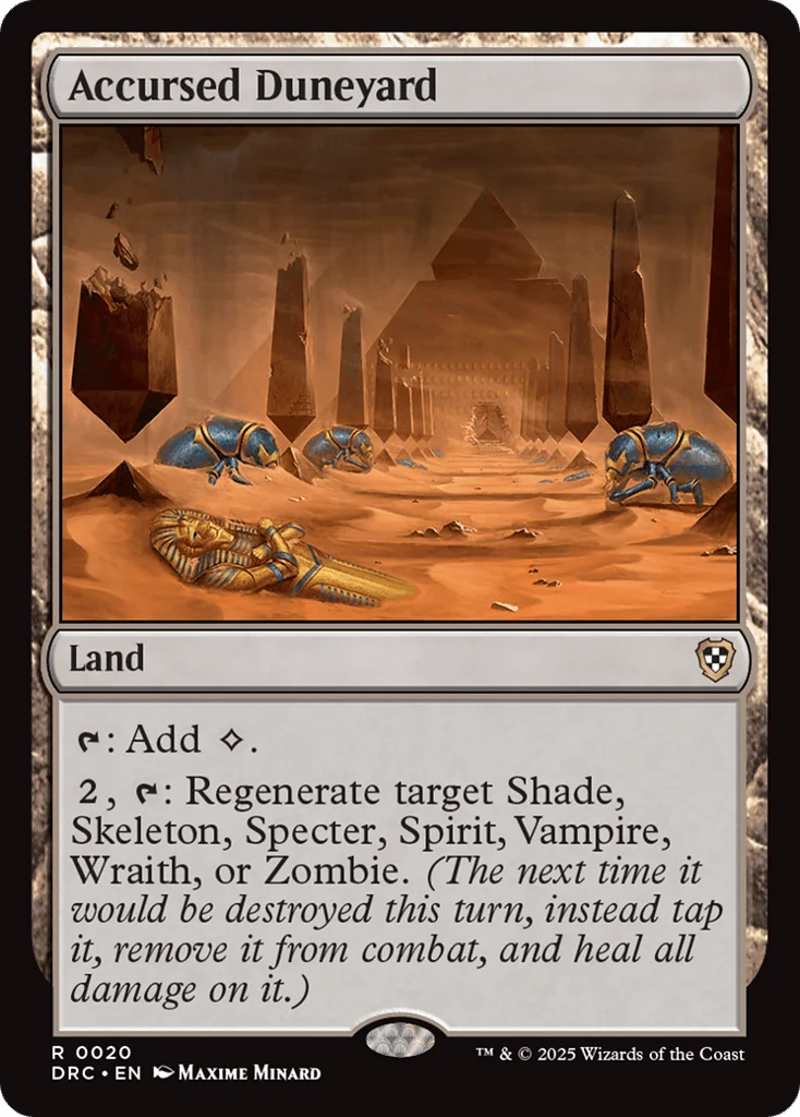 Accursed Duneyard · Aetherdrift Commander