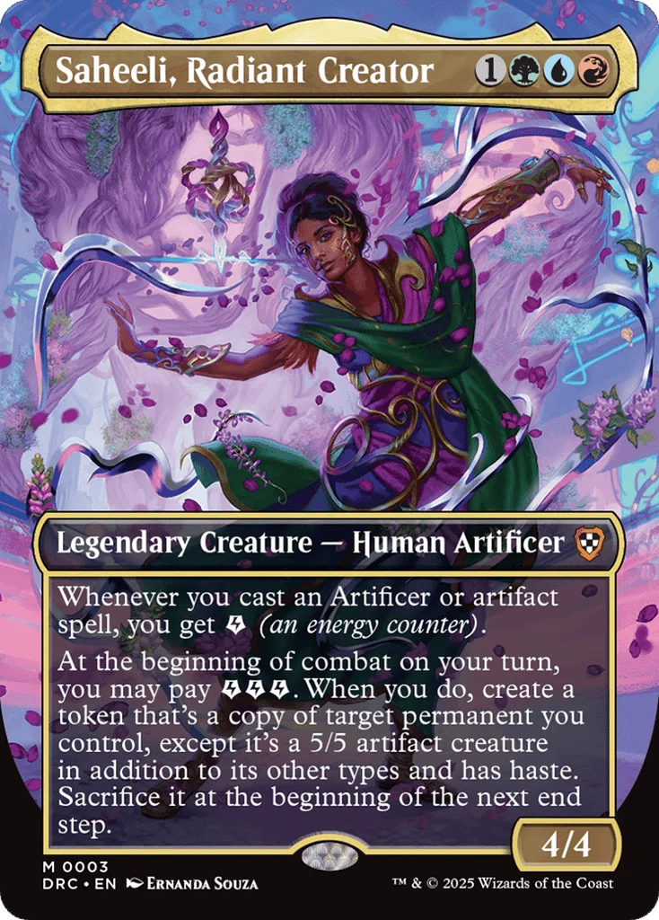 Saheeli, Radiant Creator · Aetherdrift Commander