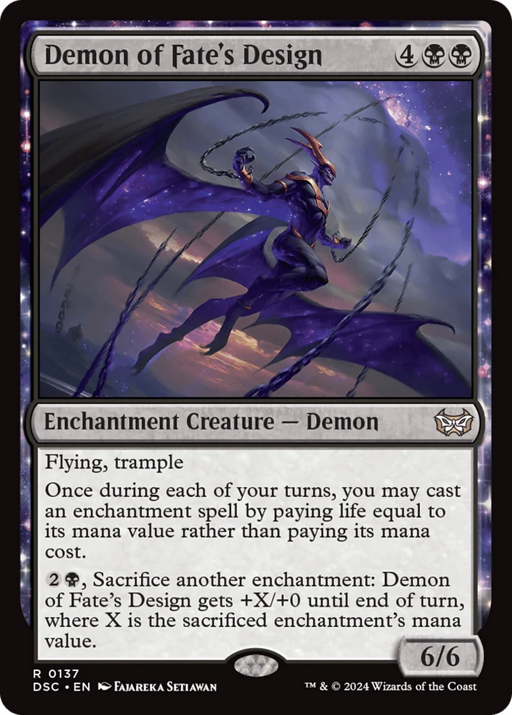 Demon of Fate's Design · Duskmourn: House of Horror Commander