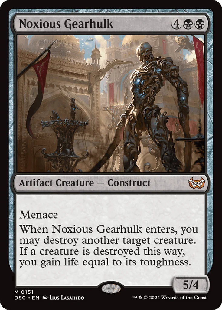 Noxious Gearhulk · Duskmourn: House of Horror Commander