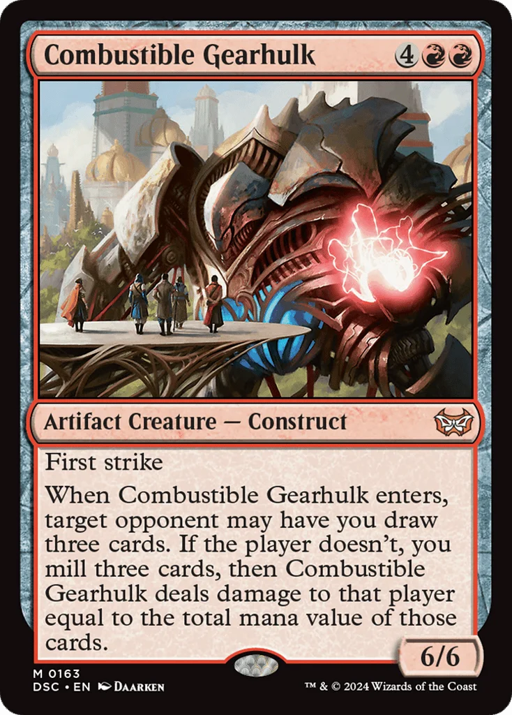 Combustible Gearhulk · Duskmourn: House of Horror Commander