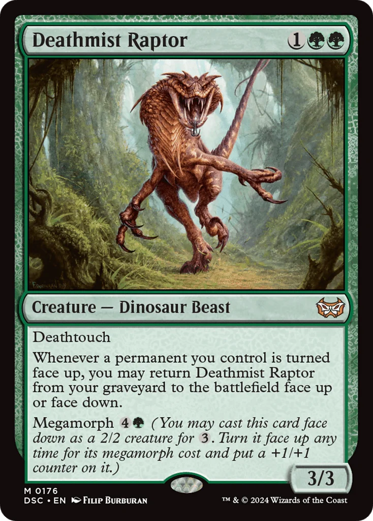 Deathmist Raptor · Duskmourn: House of Horror Commander