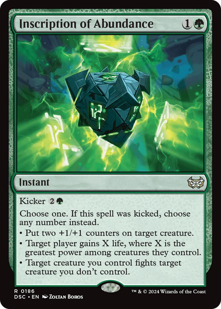 Inscription of Abundance · Duskmourn: House of Horror Commander
