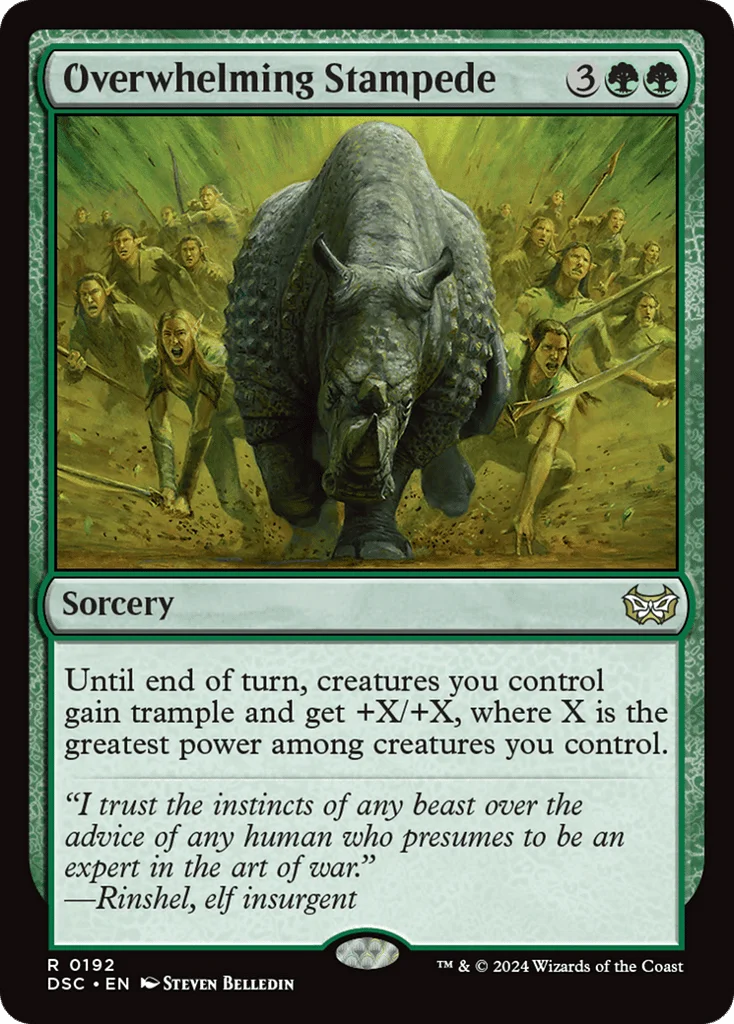 Overwhelming Stampede · Duskmourn: House of Horror Commander