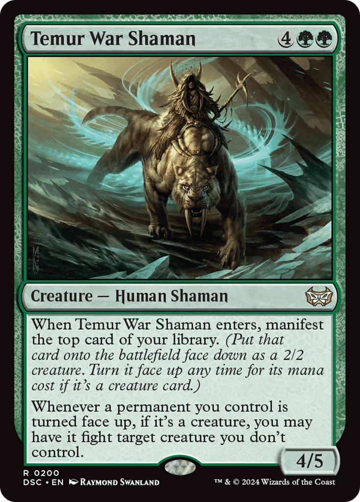 Temur War Shaman · Duskmourn: House of Horror Commander