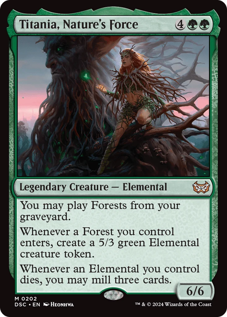 Titania, Nature's Force · Duskmourn: House of Horror Commander