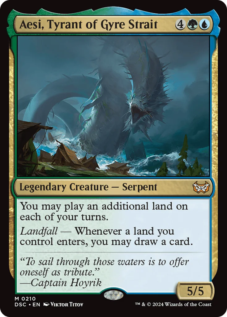 Aesi, Tyrant of Gyre Strait · Duskmourn: House of Horror Commander