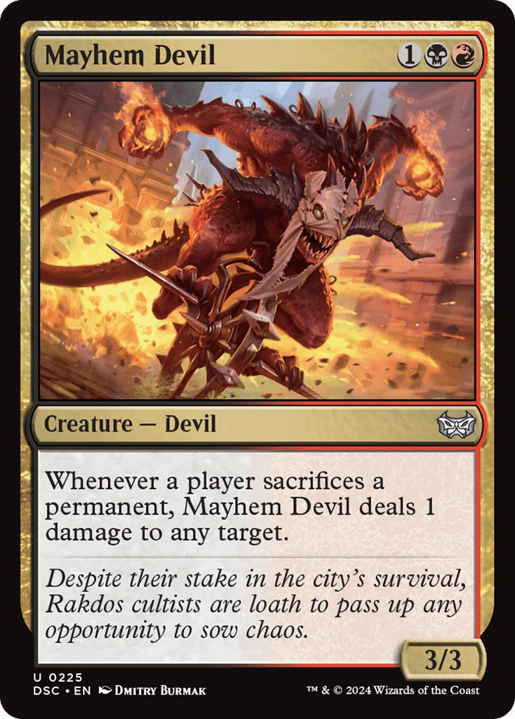 Mayhem Devil · Duskmourn: House of Horror Commander