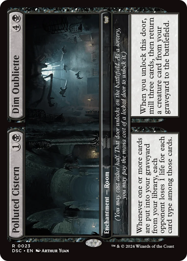 Polluted Cistern // Dim Oubliette · Duskmourn: House of Horror Commander